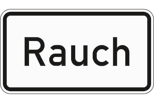 Zeichen 1007-31: Rauch