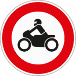 Zeichen 255: Verbot für Kraftfahrräder