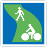 Frankreich: Hinweis auf einen Gr&uuml;nweg