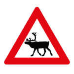 Verkehrszeichen Norwegen: Achtung, Elch/Rentier