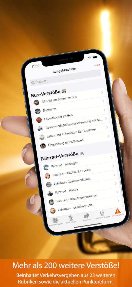 Vorschau Bußgeldrechner-App Screen 5