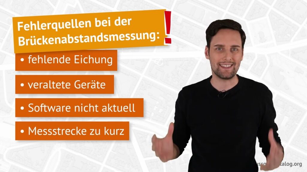 Was ist die Funktion der Brückenabstandsmessung und wo liegen mögliche Schwachstellen?