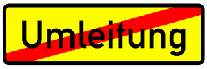 Umleitung Ende