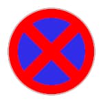 Verkehrsschild Halten verboten
